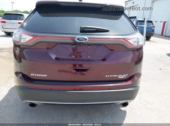 2FMPK4K96JBB18254 2018 FORD EDGE Red 