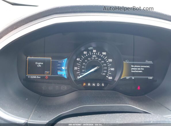 2FMPK4K96JBC16622 2018 FORD EDGE Black უკანა სავარძლების ხედი