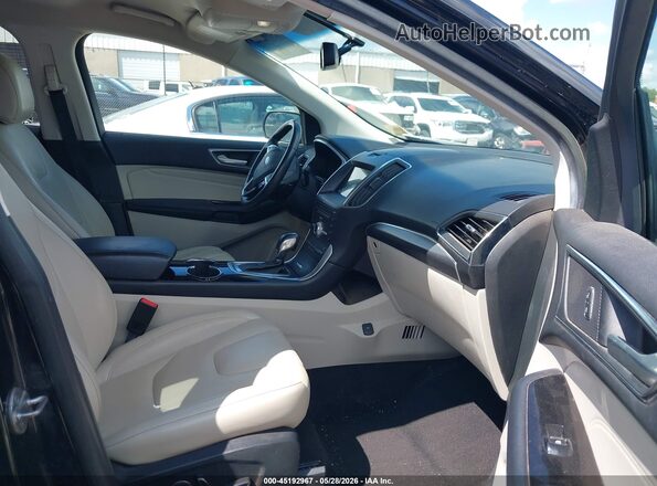 2FMPK4K96JBC16622 2018 FORD EDGE Black წინა სალონის ხედი