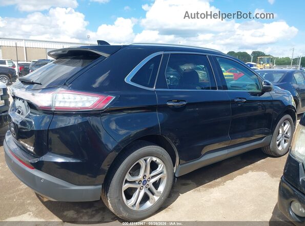 2FMPK4K96JBC16622 2018 FORD EDGE Black უკანა სალონის ხედი