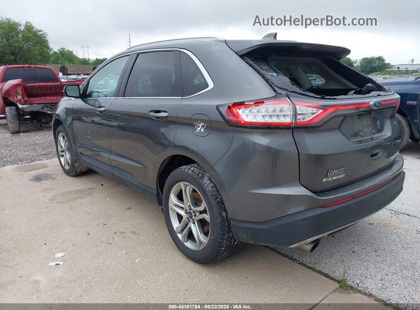 2FMPK4K97GBB43785 2016 FORD EDGE Gray Rear left