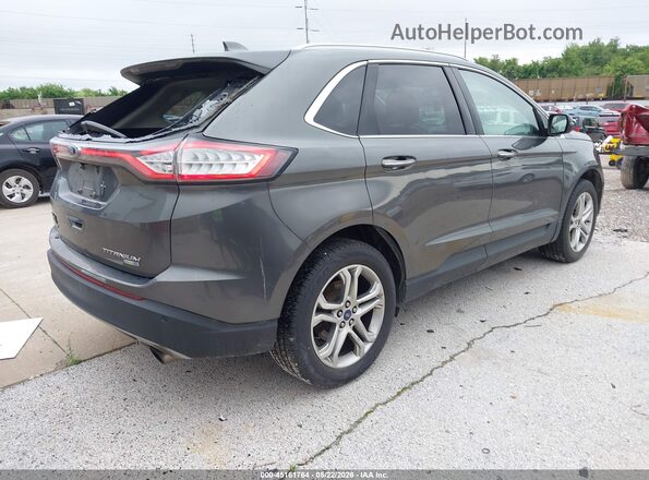 2FMPK4K97GBB43785 2016 FORD EDGE Gray Rear right