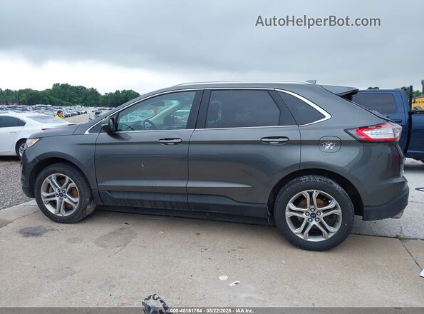 2FMPK4K97GBB43785 2016 FORD EDGE Gray 360 interior view