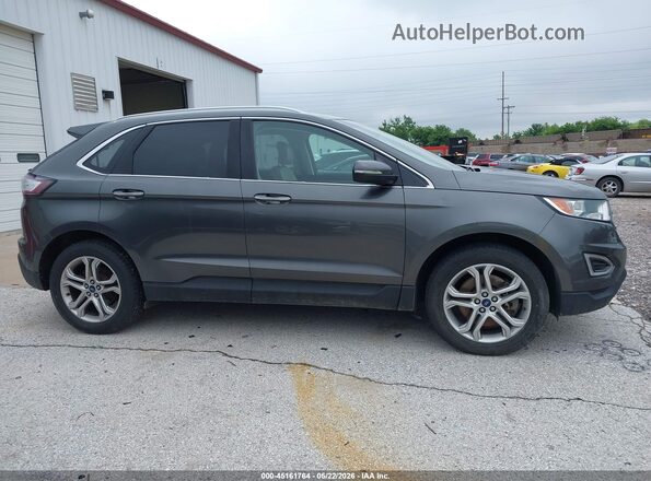 2FMPK4K97GBB43785 2016 FORD EDGE Gray Rear interior view