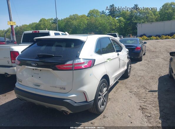 2FMPK4K97KBB78531 2019 FORD EDGE White Trasero derecho