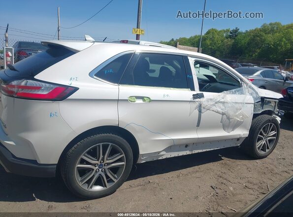 2FMPK4K97KBB78531 2019 FORD EDGE White Vista interior de 360 grados
