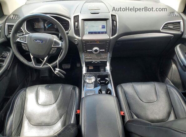 2FMPK4K97KBB86192 2019 FORD EDGE Серый Вид панели приборов