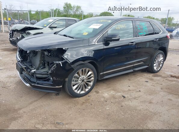 2FMPK4K97LBB62718 2020 FORD EDGE Black წინა მარცხენა ხედი სამი მეოთხედიდან