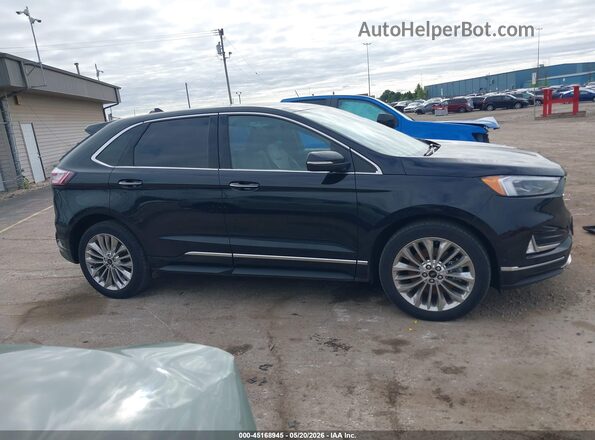 2FMPK4K97LBB62718 2020 FORD EDGE Black უკანა სალონის ხედი