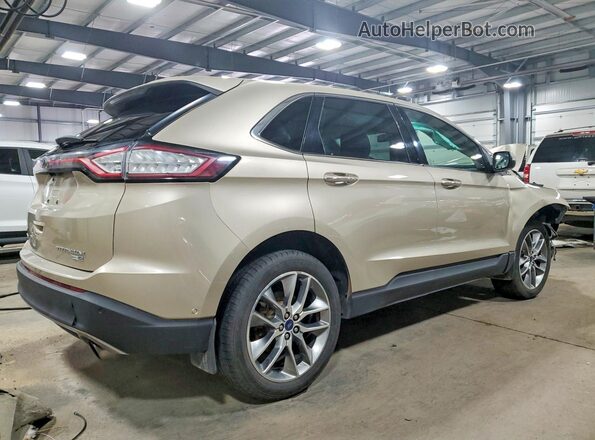 2FMPK4K98HBB15219 2017 FORD EDGE Beige უკანა მარჯვენა