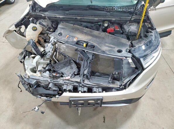 2FMPK4K98HBB15219 2017 FORD EDGE Beige ძრავის განყოფილების ხედი