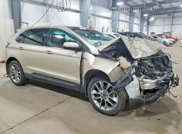 2FMPK4K98HBB15219 2017 FORD EDGE Beige წინა მარჯვენა