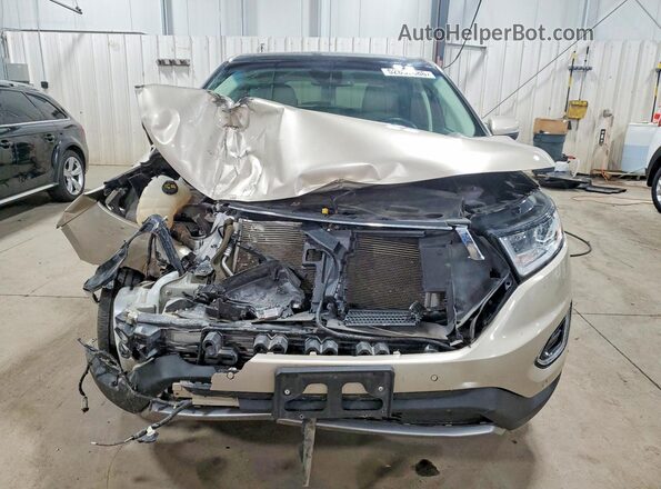 2FMPK4K98HBB15219 2017 FORD EDGE Beige წინა ხედი