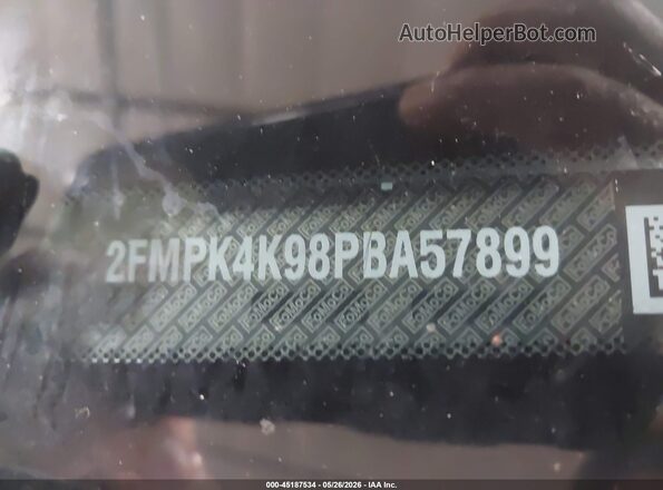 2FMPK4K98PBA57899 2023 FORD EDGE Silver Vista del compartimento del motor