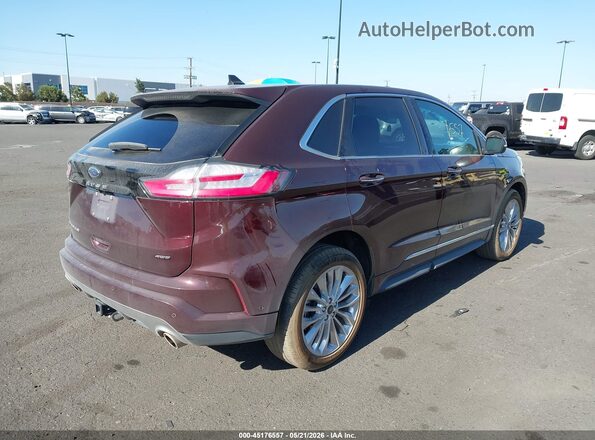 2FMPK4K98RBB23774 2024 FORD EDGE Maroon Rear right