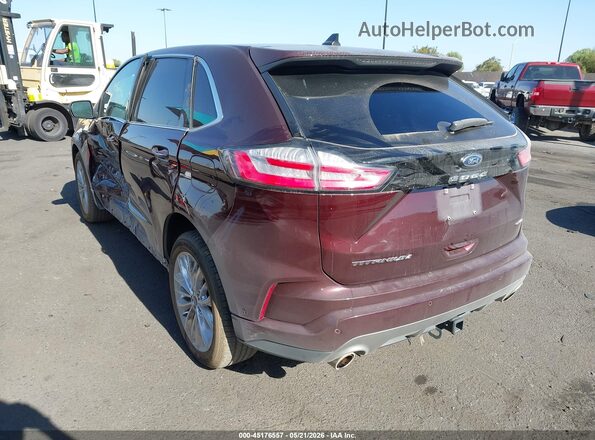 2FMPK4K98RBB23774 2024 FORD EDGE Maroon Rear left