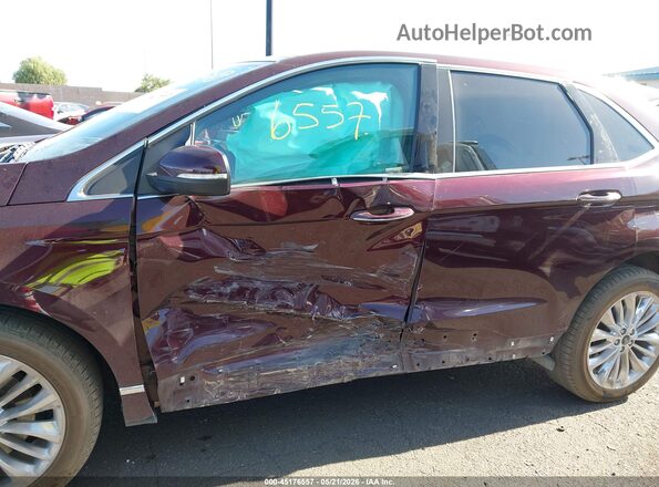2FMPK4K98RBB23774 2024 FORD EDGE Maroon 360 interior view