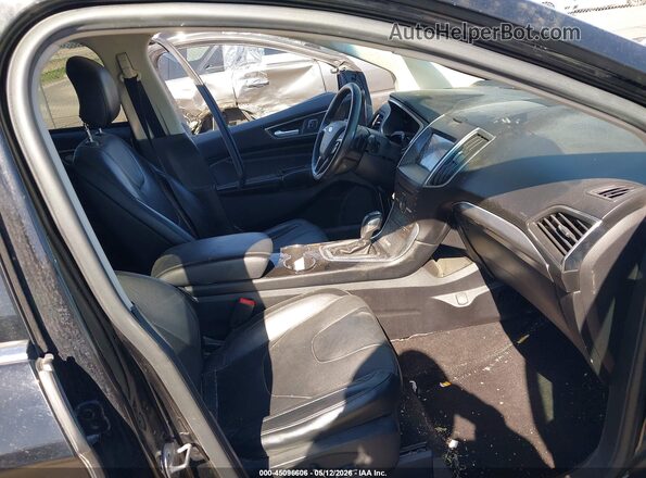 2FMPK4K99GBB66646 2016 FORD EDGE Black წინა სალონის ხედი