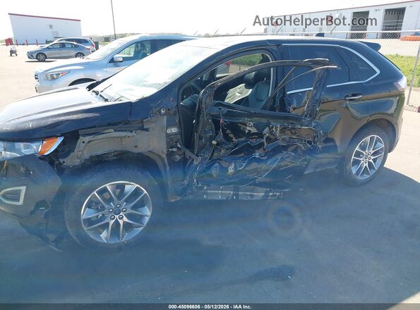 2FMPK4K99GBB66646 2016 FORD EDGE Black წინა ხედი