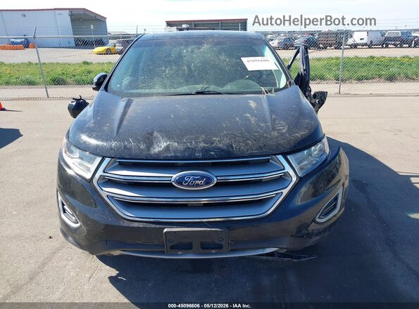 2FMPK4K99GBB66646 2016 FORD EDGE Black უკანა სალონის ხედი