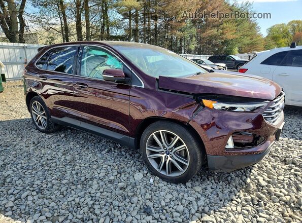 2FMPK4K99KBC14025 2019 FORD EDGE Maroon 