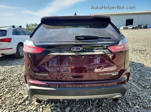 2FMPK4K99KBC14025 2019 FORD EDGE Maroon 