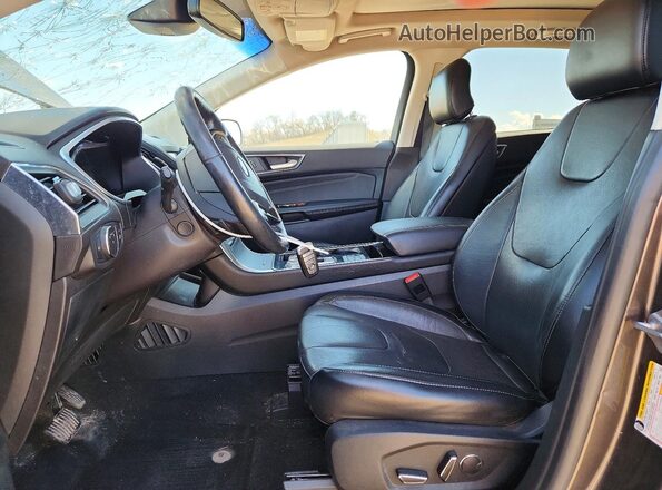2FMPK4K99KBC16518 2019 FORD EDGE Серый Вид салона спереди