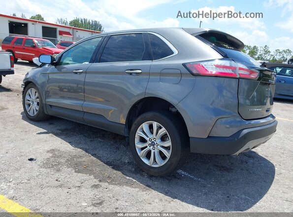 2FMPK4K99NBB06153 2022 FORD EDGE Gray Trasero izquierdo