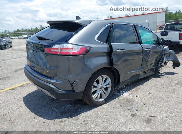 2FMPK4K99NBB06153 2022 FORD EDGE Gray Trasero derecho