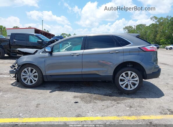 2FMPK4K99NBB06153 2022 FORD EDGE Gray Vista interior de 360 grados