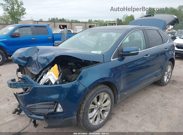 2FMPK4K9XLBA02283 2020 FORD EDGE Blue Front view