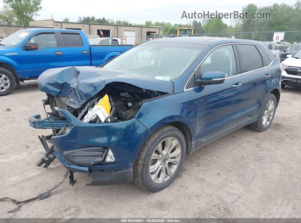 2FMPK4K9XLBA02283 2020 FORD EDGE Blue Front left