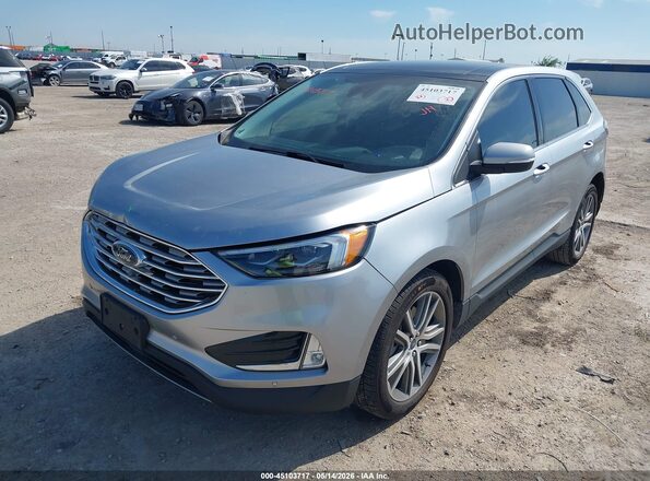 2FMPK4K9XNBA70117 2022 FORD EDGE Серебряный Передняя левая четверть