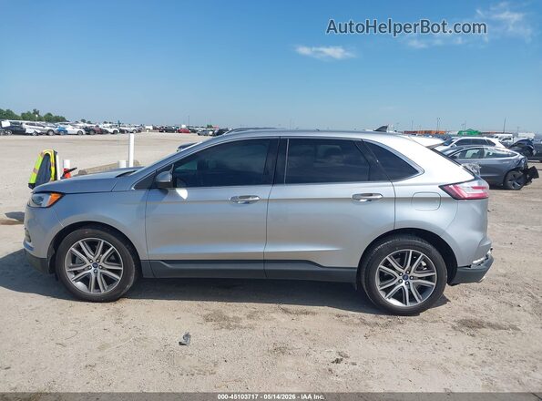 2FMPK4K9XNBA70117 2022 FORD EDGE Серебряный Панорамный вид салона 360°
