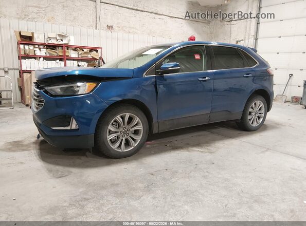 2FMPK4K9XRBA80488 2024 FORD EDGE Blue Передня ліва чверть