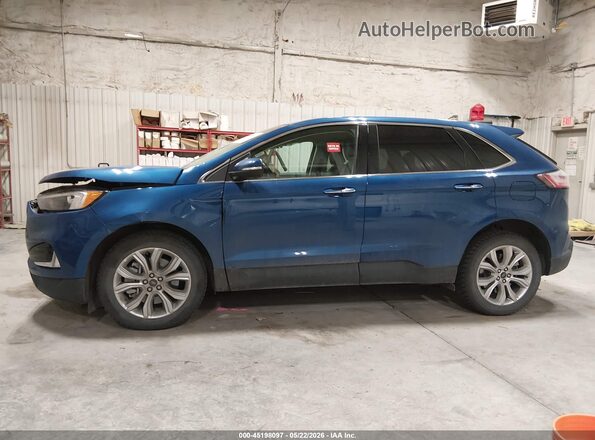 2FMPK4K9XRBA80488 2024 FORD EDGE Blue Панорамний вид салону 360°
