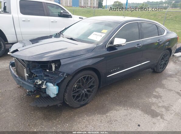 2G1105S35K9145187 2019 CHEVROLET IMPALA Blue Առջևի ձախ երեք քառորդ տեսարան