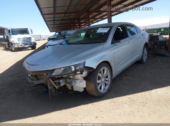 2G1105S36H9112661 2017 CHEVROLET IMPALA Silver წინა მარცხენა ხედი სამი მეოთხედიდან