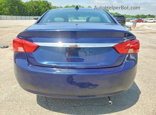 2G1105SA3G9168585 2016 CHEVROLET IMPALA Blue უკანა ხედი