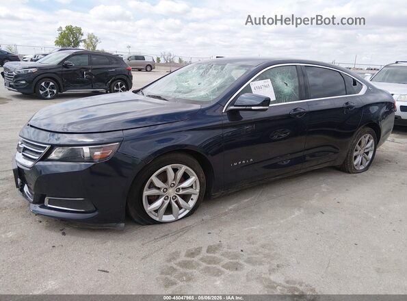 2G1105SA3H9134339 2017 CHEVROLET IMPALA Dark Blue Передняя левая четверть
