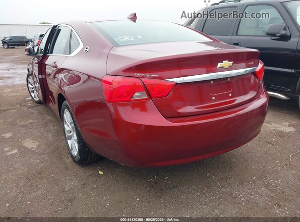 2G1105SA7H9139298 2017 CHEVROLET IMPALA Red Trasero izquierdo