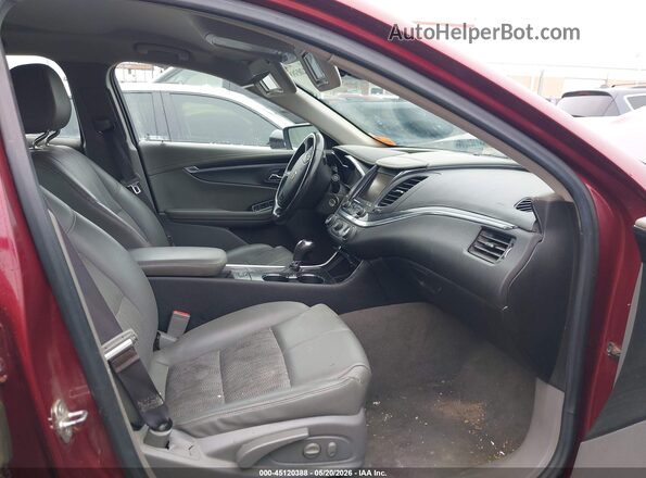 2G1105SA7H9139298 2017 CHEVROLET IMPALA Red Vista interior delantera
