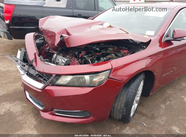 2G1105SA7H9139298 2017 CHEVROLET IMPALA Red Vista frontal
