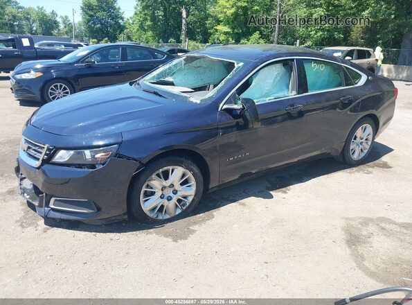 2G11Z5SA0J9108874 2018 CHEVROLET IMPALA Blue Առջևի ձախ երեք քառորդ տեսարան