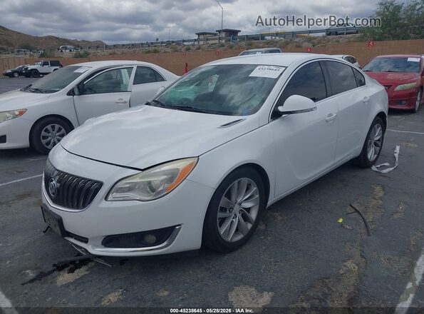 2G4GK5EX7G9136388 2016 BUICK REGAL White Առջևի ձախ երեք քառորդ տեսարան