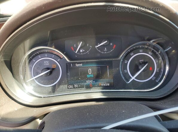2G4GK5EX8G9205699 2016 BUICK REGAL Red Instrument cluster view