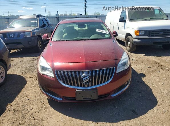 2G4GK5EX8G9205699 2016 BUICK REGAL Red Front view
