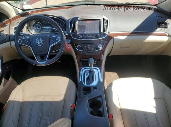 2G4GK5EX8G9205699 2016 BUICK REGAL Red Dashboard view