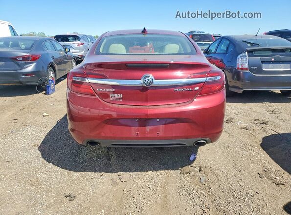 2G4GK5EX8G9205699 2016 BUICK REGAL Red Rear view