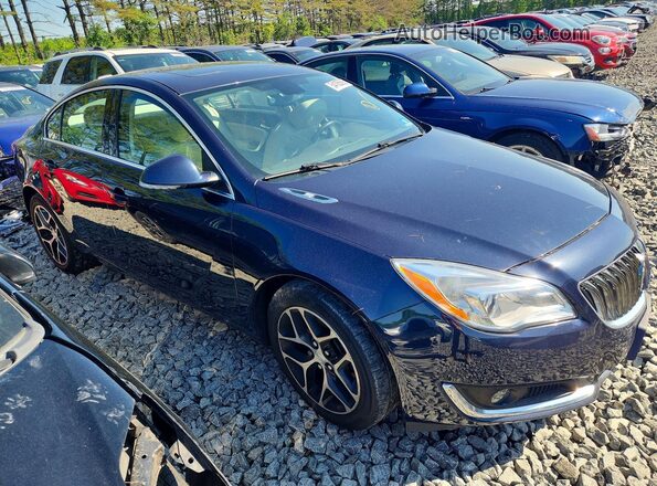 2G4GL5EX1H9120153 2017 BUICK REGAL Blue Przód prawy